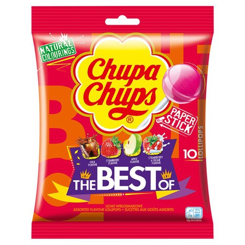 Lizaki wielosmakowe Chupa Chups 10 sztuk