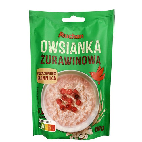 Owsianka żurawinowa Auchan 50 g