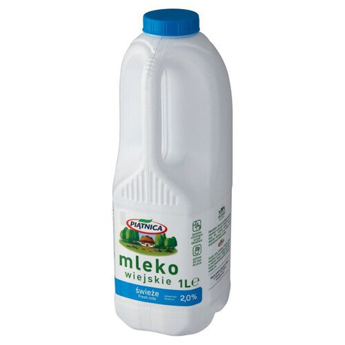 Mleko wiejskie świeże 2% Piątnica 1 l
