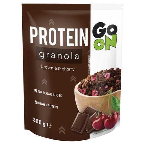 Granola proteinowa z czekoladą i wiśnią liofilizowana. Go On 300 g