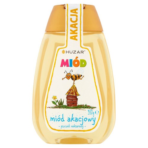 Kids miód akacjowy z dozownikiem Huzar 350 g