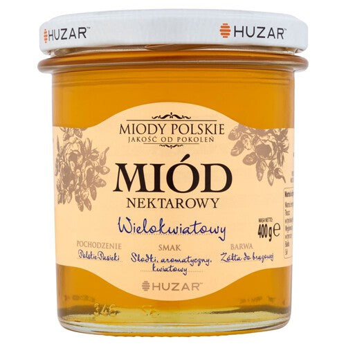 Miód nektarowy wielokwiatowy  Huzar 400 g