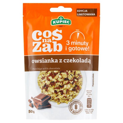 Coś na ząb owsianka z czekoladą Kupiec 50 g