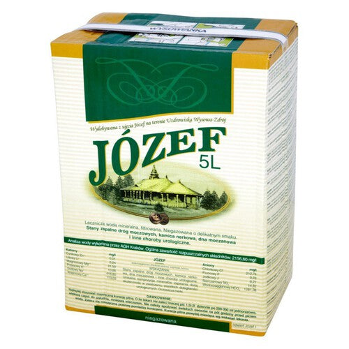 Woda mineralna niegazowana lecznicza Józef  Uzdrowisko Wysowa 5 l