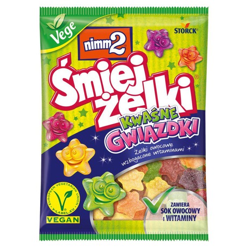 Śmiejżelki kwaśne gwiazdki  nimm2 90 g