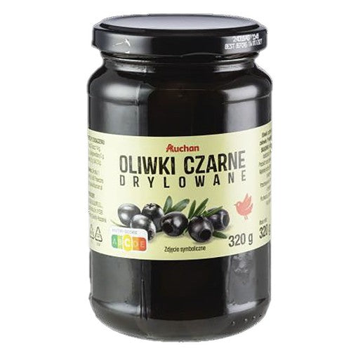 Oliwki czarne drylowane   Auchan 320 g