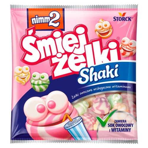 Żelki owocowe z odtłuszczonym mlekiem wzbogacone witaminami nimm2 90 g