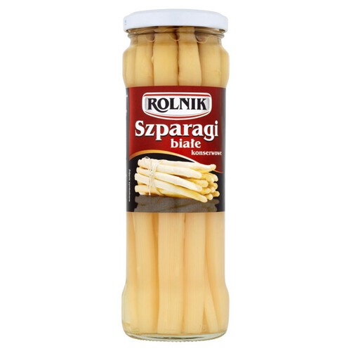 Szparagi białe. całe. obrane. konserwowe Rolnik 370 ml